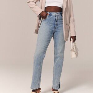 Abercrombie & Fitch Curve Love '90s Straight Ultra High Rise Jeans Size 27/4